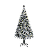 Vidaxx sapin de Noël artificiel avec 150 LED blanc 150 cm PVC et acier et plastique - afbeelding 3