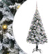 Vidaxx sapin de Noël artificiel avec 150 LED blanc 150 cm PVC et acier et plastique