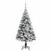 Vidaxx sapin de Noël artificiel avec 150 LED blanc 150 cm PVC et acier et plastique