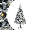 Vidaxx sapin de Noël artificiel avec 150 LED blanc 150 cm PVC et acier et plastique