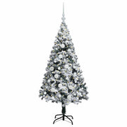 Vidaxx sapin de Noël artificiel avec 150 LED blanc 150 cm PVC et acier et plastique - afbeelding 3