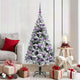 Vidaxx sapin de Noël artificiel avec 150 LED blanc 150 cm PVC et acier et plastique