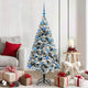 Vidaxx sapin de Noël artificiel avec 150 LED blanc 150 cm PVC et acier et plastique