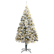 Vidaxx sapin de Noël artificiel avec 300 LED blanc 180 cm PVC et acier et plastique - afbeelding 2