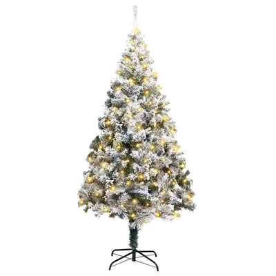 Vidaxx sapin de Noël artificiel avec 300 LED blanc 180 cm PVC et acier et plastique