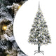 Vidaxx sapin de Noël artificiel avec 300 LED blanc 180 cm PVC et acier et plastique
