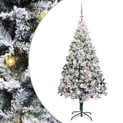 Vidaxx sapin de Noël artificiel avec 300 LED blanc 180 cm PVC et acier et plastique - afbeelding 2