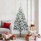 Vidaxx sapin de Noël artificiel avec 300 LED blanc 180 cm PVC et acier et plastique