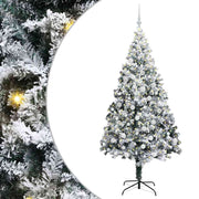 Vidaxx sapin de Noël artificiel avec 300 LED blanc 180 cm PVC et acier et plastique - afbeelding 2