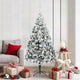 Vidaxx sapin de Noël artificiel avec 300 LED blanc 180 cm PVC et acier et plastique