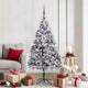 Vidaxx sapin de Noël artificiel avec 300 LED blanc 180 cm PVC et acier et plastique