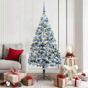 Vidaxx sapin de Noël artificiel avec 300 LED blanc 180 cm PVC et acier et plastique - afbeelding 1