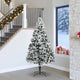 Vidaxx sapin de Noël artificiel avec 300 LED blanc 240 cm PVC et acier et plastique
