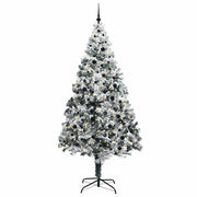 Vidaxx sapin de Noël artificiel avec 300 LED blanc 240 cm PVC et acier et plastique - afbeelding 3