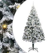 Vidaxx sapin de Noël artificiel avec 300 LED blanc 240 cm PVC et acier et plastique - afbeelding 2