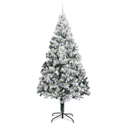 Vidaxx sapin de Noël artificiel avec 300 LED blanc 240 cm PVC et acier et plastique - afbeelding 3