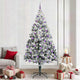 Vidaxx sapin de Noël artificiel avec 300 LED blanc 240 cm PVC et acier et plastique