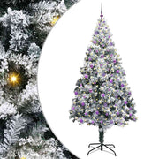Vidaxx sapin de Noël artificiel avec 300 LED blanc 240 cm PVC et acier et plastique - afbeelding 2
