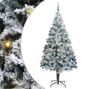 Vidaxx sapin de Noël artificiel avec 300 LED blanc 240 cm PVC et acier et plastique