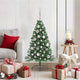 Vidaxx sapin de Noël artificiel illuminé avec 150 LED vert 120 cm PVC