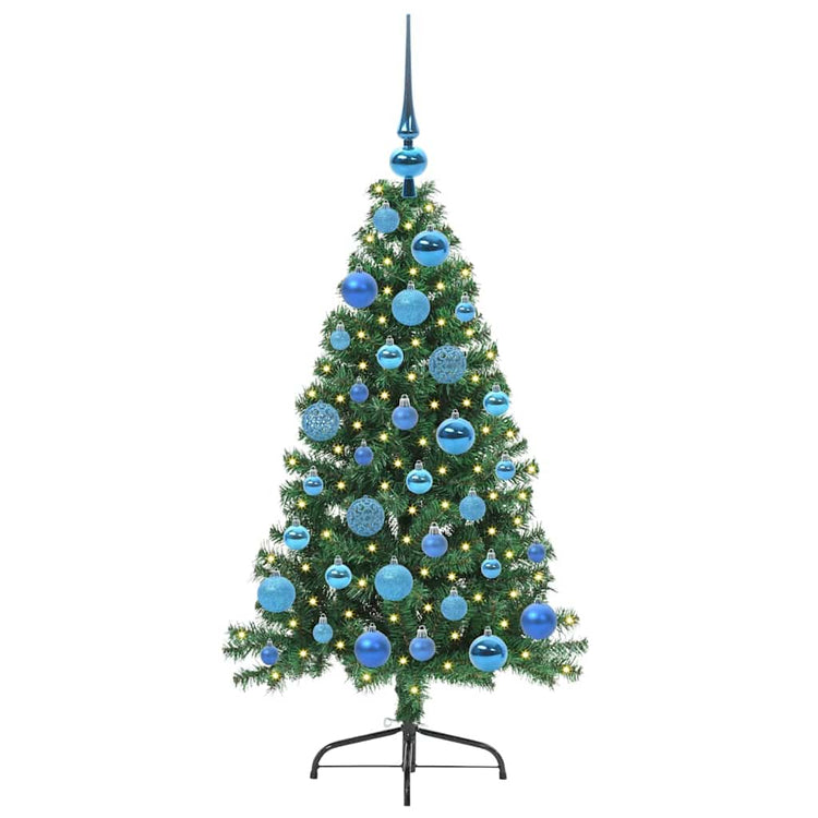 Vidaxx sapin de Noël artificiel illuminé avec 150 LED vert 120 cm PVC