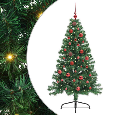 Vidaxx sapin de Noël artificiel illuminé avec 150 LED vert 150 cm PVC