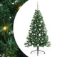 Vidaxx sapin de Noël artificiel illuminé avec 150 LED vert 150 cm PVC