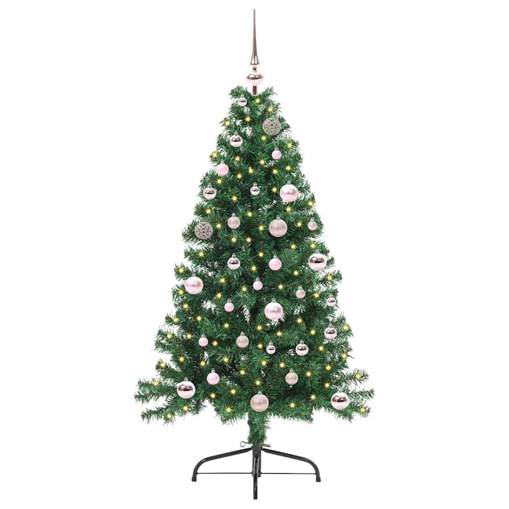 Vidaxx sapin de Noël artificiel illuminé avec 150 LED vert 150 cm PVC