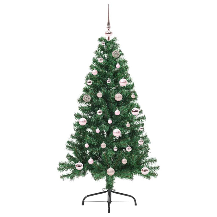 Vidaxx sapin de Noël artificiel illuminé avec 150 LED vert 150 cm PVC