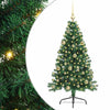 Vidaxx sapin de Noël artificiel illuminé avec 150 LED vert 150 cm PVC