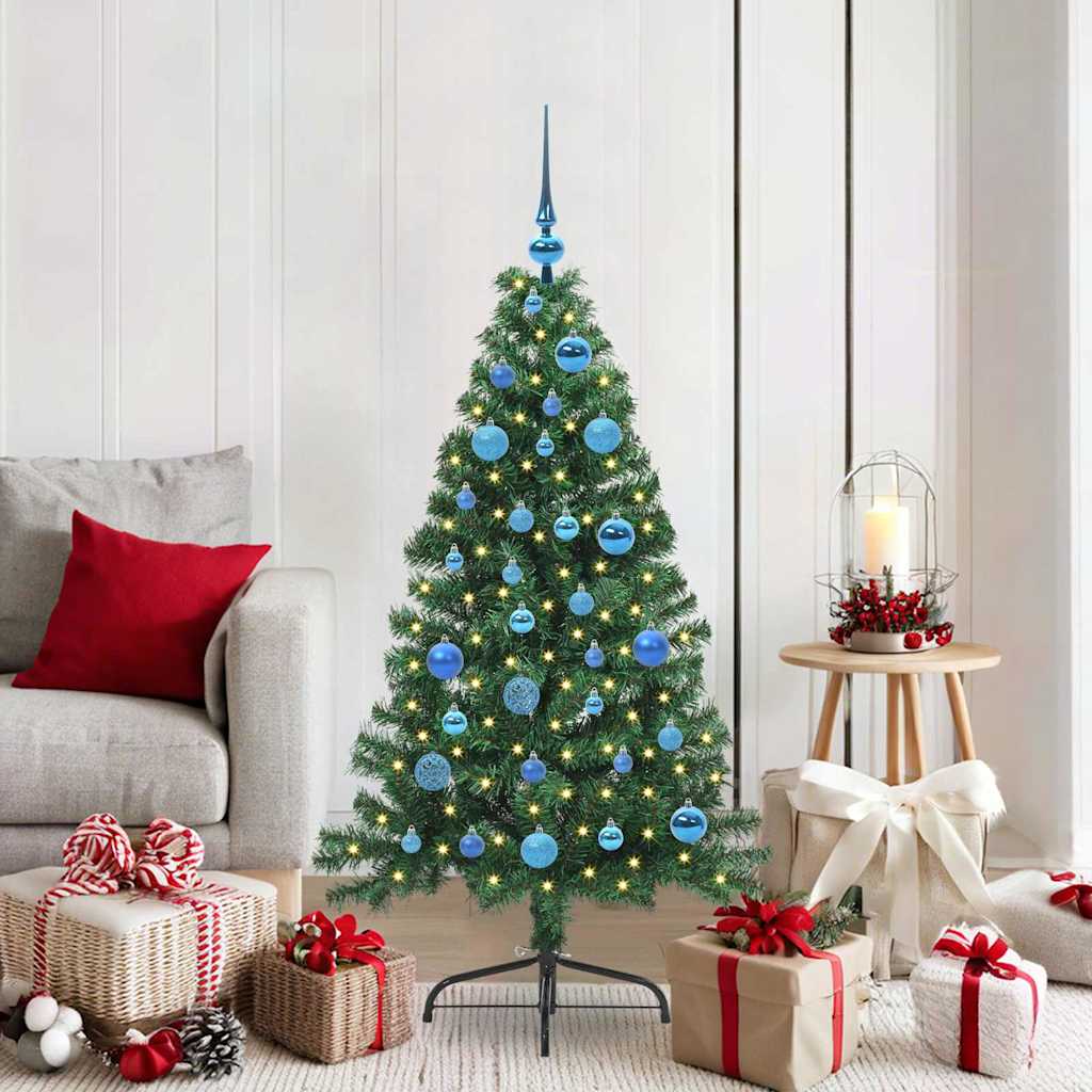 Vidaxx sapin de Noël artificiel illuminé avec 150 LED vert 150 cm PVC