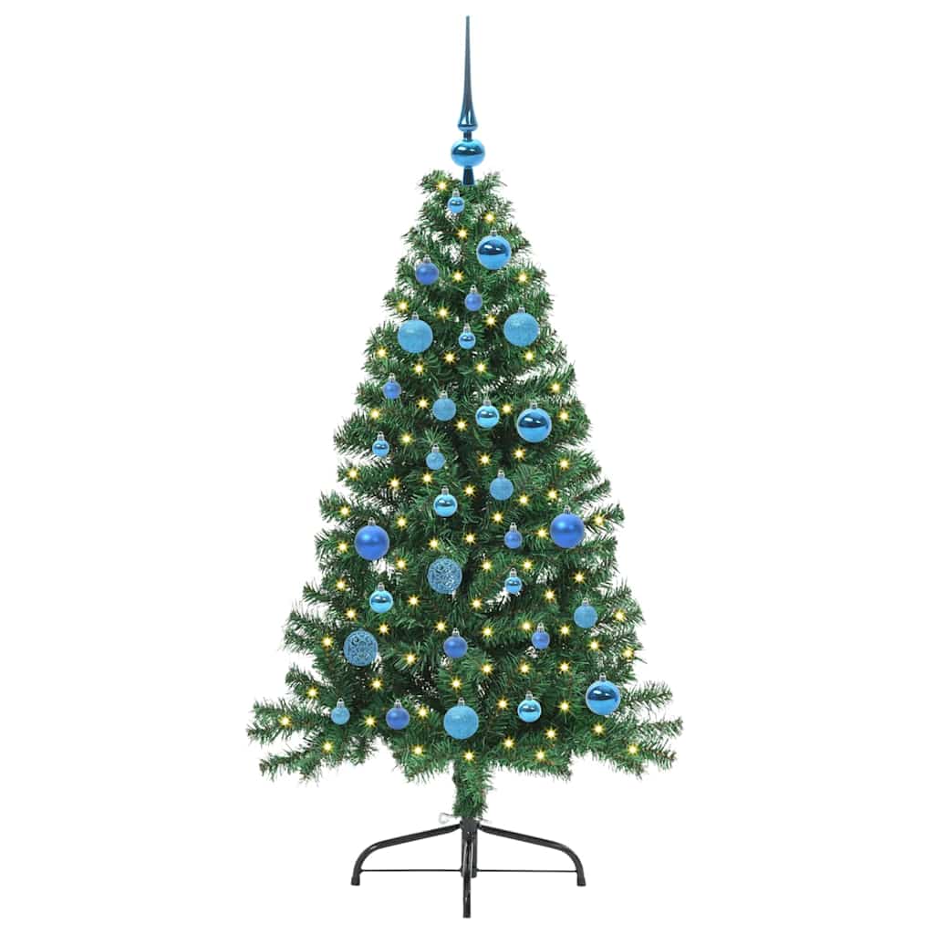 Vidaxx sapin de Noël artificiel illuminé avec 150 LED vert 150 cm PVC