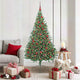 Vidaxx sapin de Noël artificiel illuminé avec 300 LED vert 180 cm PVC