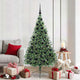 Vidaxx sapin de Noël artificiel illuminé avec 300 LED vert 180 cm PVC