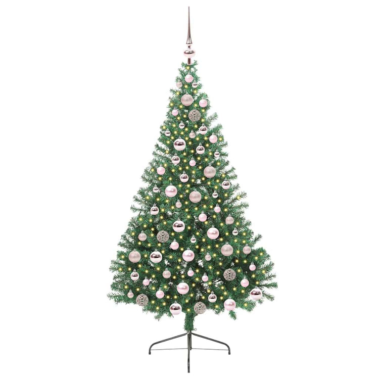 Vidaxx sapin de Noël artificiel illuminé avec 300 LED vert 180 cm PVC