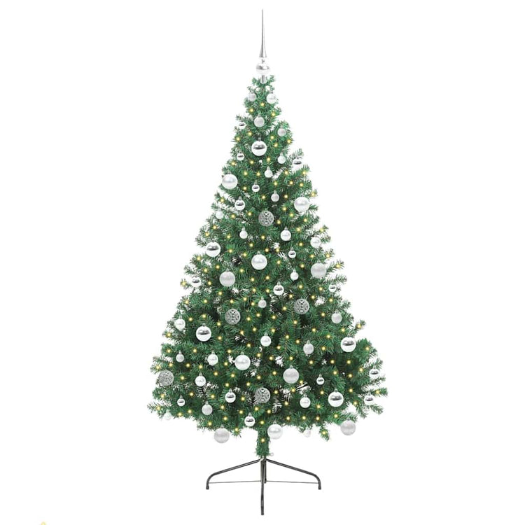 Vidaxx sapin de Noël artificiel illuminé avec 300 LED vert 180 cm PVC
