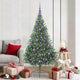 Vidaxx sapin de Noël artificiel illuminé avec 300 LED vert 180 cm PVC