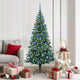 Vidaxx sapin de Noël artificiel illuminé avec 300 LED vert 180 cm PVC