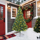 Vidaxx sapin de Noël artificiel illuminé avec 300 LED vert 210 cm PVC