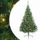 Vidaxx sapin de Noël artificiel illuminé avec 300 LED vert 240 cm PVC