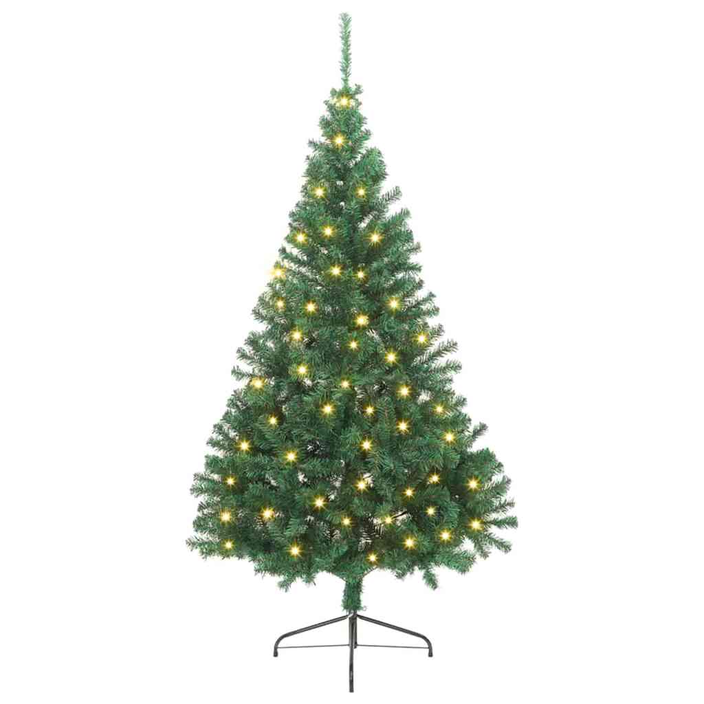 Vidaxx sapin de Noël artificiel illuminé avec 300 LED vert 240 cm PVC