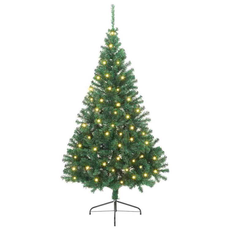 Vidaxx sapin de Noël artificiel illuminé avec 300 LED vert 240 cm PVC