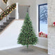 Vidaxx sapin de Noël artificiel illuminé avec 300 LED vert 240 cm PVC