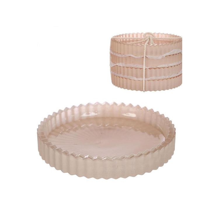 Ideas for seasons bols en verre crème lot de 4 ø10cm