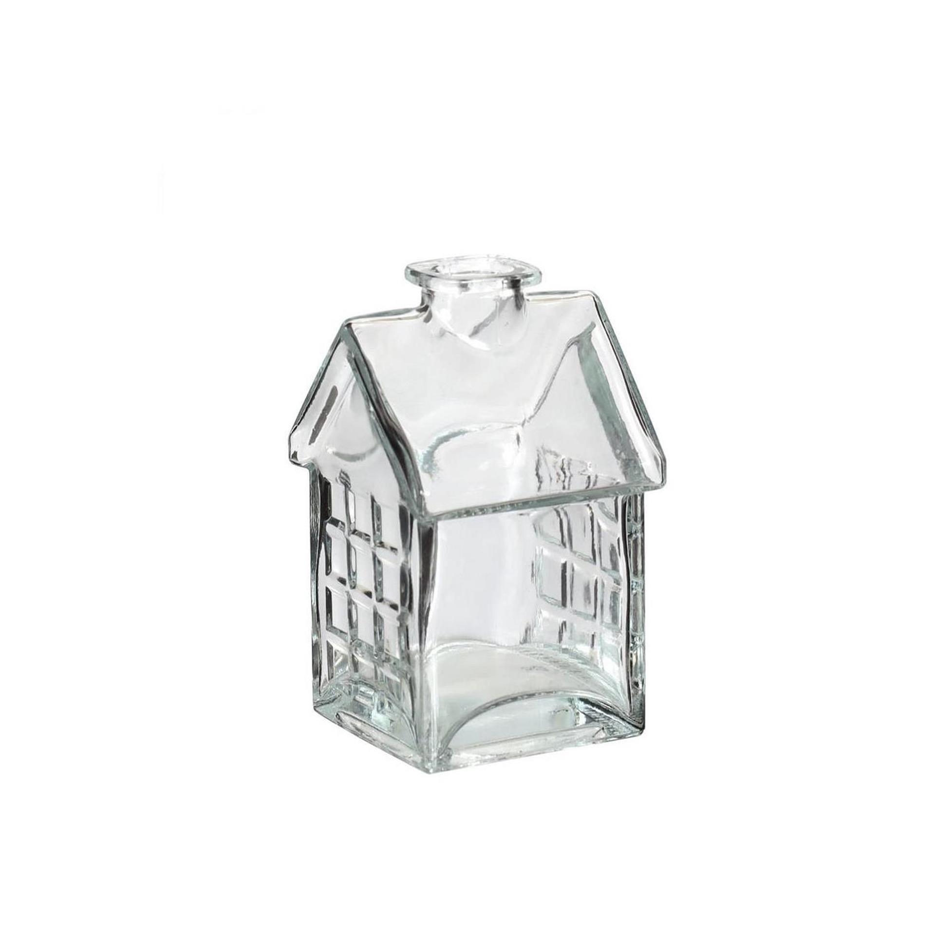 Idées vase 4 saisons maison en verre 7x7.5xh12cm