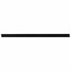Vidaxx brosses de porte auto-adhésives 2 pcs noir 100 cm alliage d'aluminium