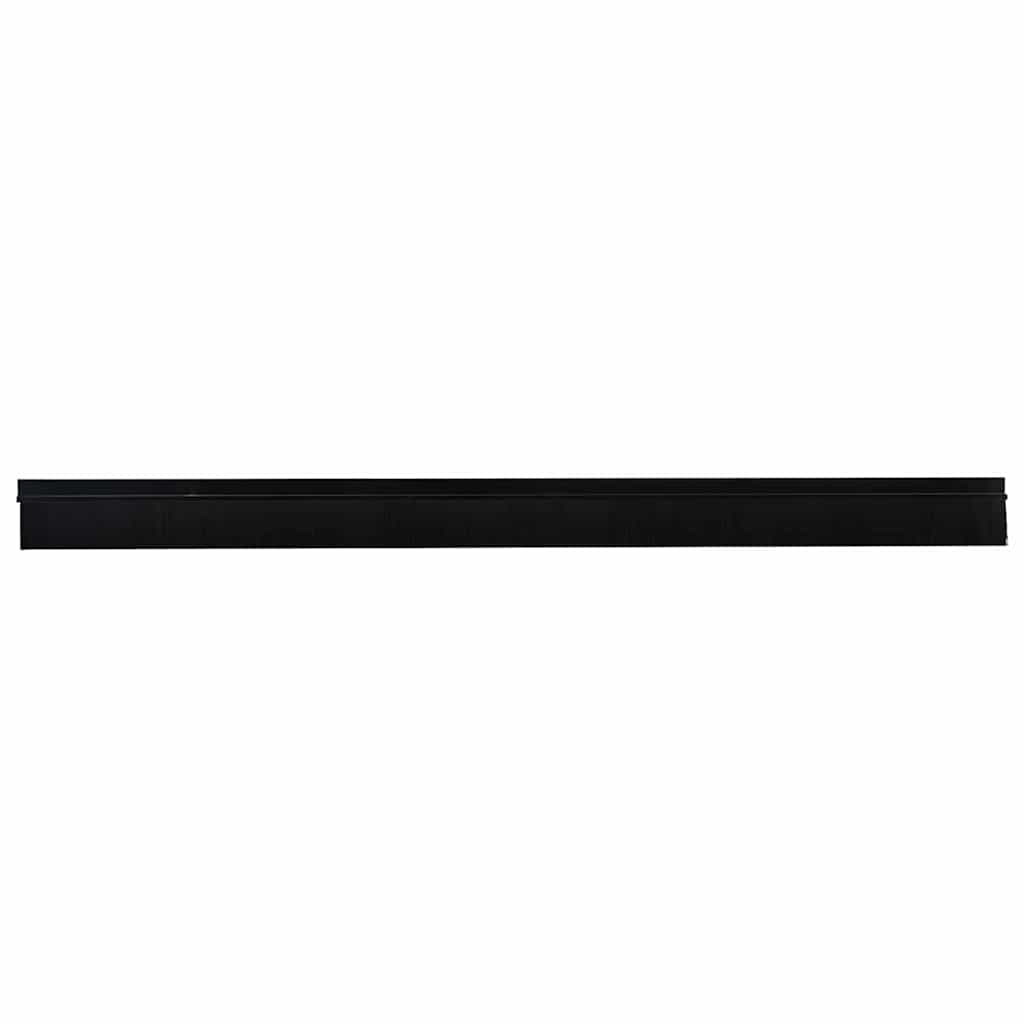 Vidaxx brosses de porte auto-adhésives 2 pcs noir 100 cm alliage d'aluminium
