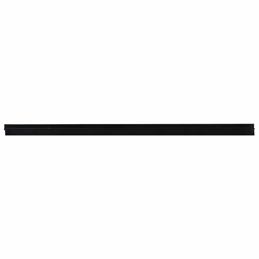 Vidaxx brosses de porte auto-adhésives 6 pcs noir 100 cm alliage d'aluminium