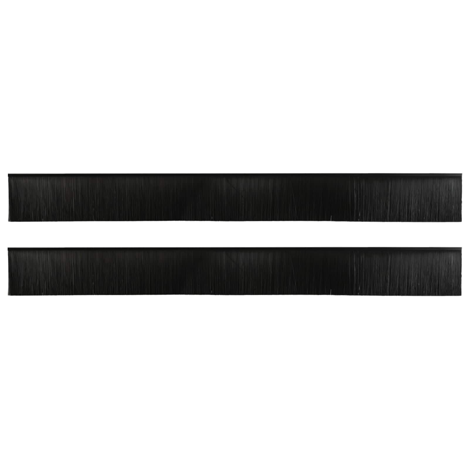 Vidaxx brosses de porte auto-adhésives 2 pcs noir 100 cm alliage d'aluminium