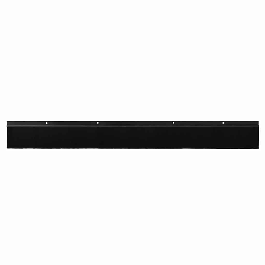 Vidaxxl fermetures de brosse de porte vissables 2 pcs noir 100 cm